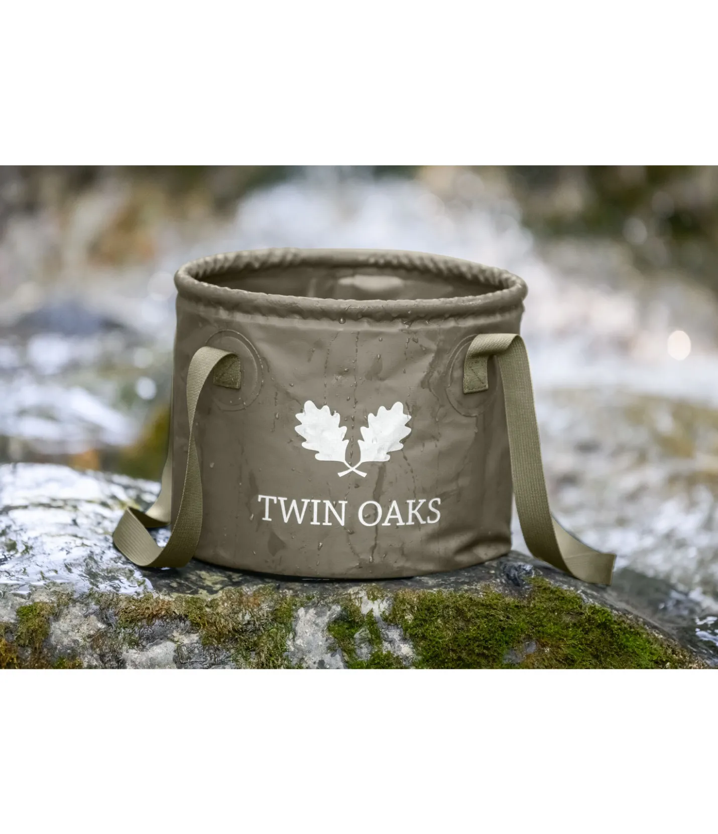TWIN OAKS Seau pliable Supply kaki Clearance