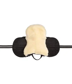 SHOWMASTER Selle de loisir en véritable fourrure d'agneau noir Sale