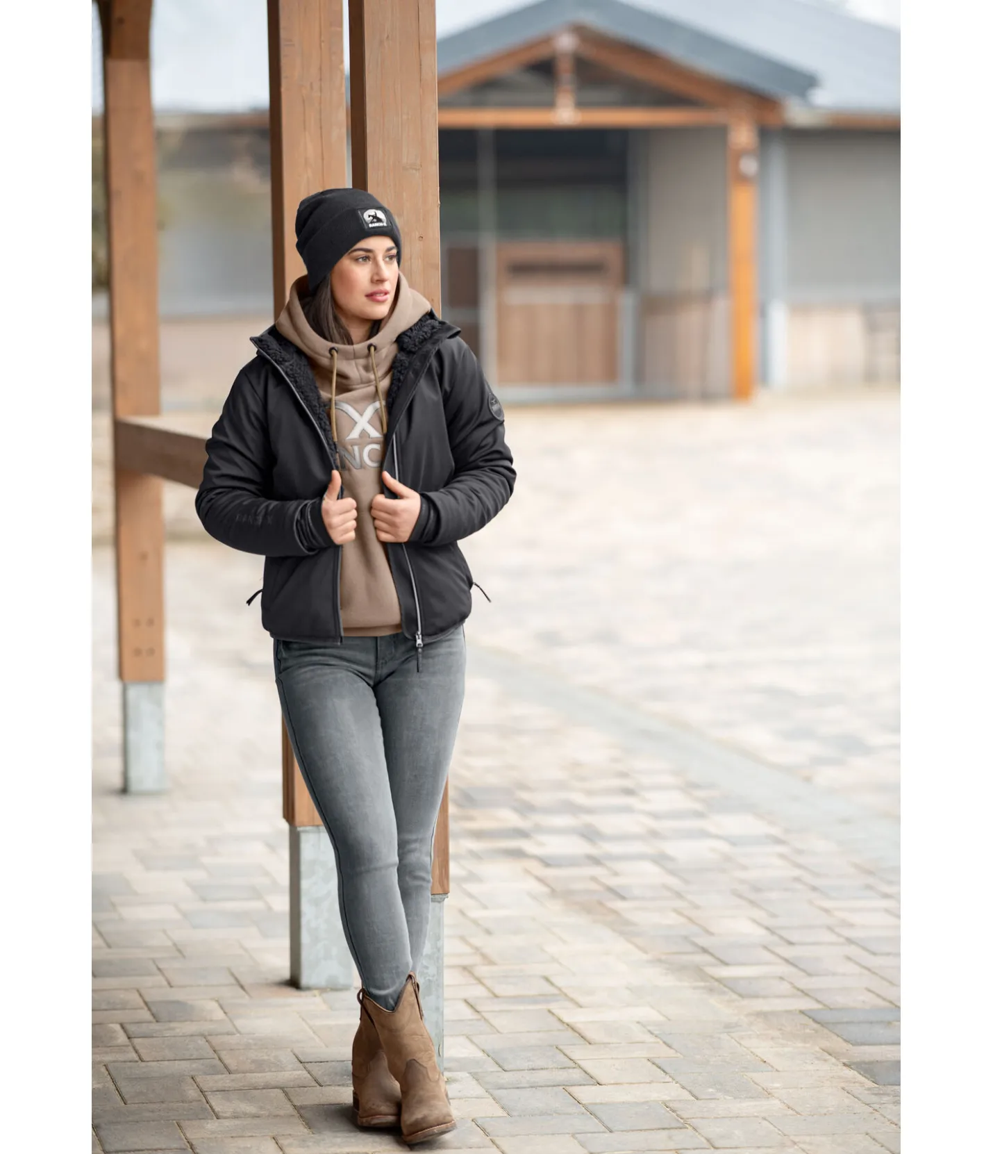 RANCH-X Sweat à capuche Macy naturel