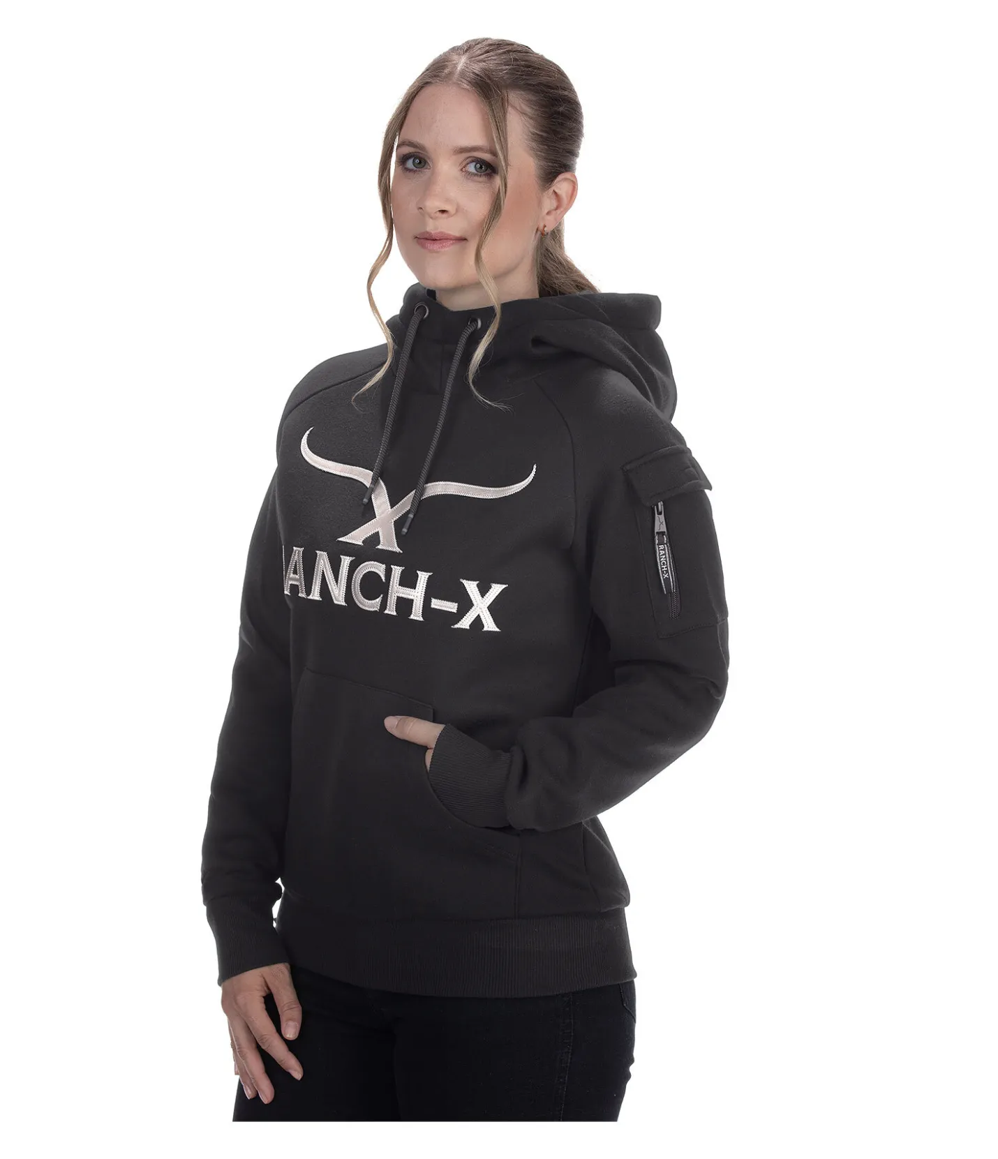 RANCH-X Sweat à capuche Macy noir