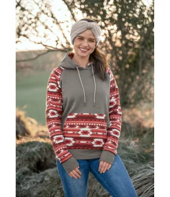 STONEDEEK Sweat à capuche Ikat pomme tatin Hot