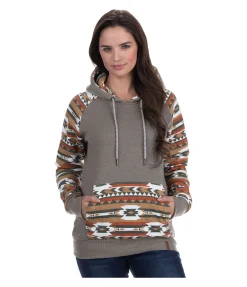 STONEDEEK Sweat à capuche Ikat vert mousse Online