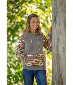 STONEDEEK Sweat à capuche Ikat vert mousse Online
