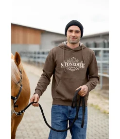 STONEDEEK Sweat à capuche Matt chocolat Discount