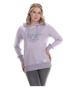RANCH-X Sweat à capuche Polly mauve pâle