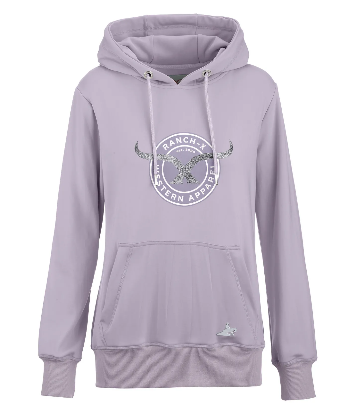RANCH-X Sweat à capuche Polly mauve pâle