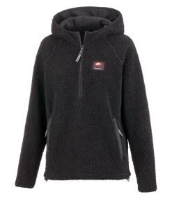 RANCH-X Sweat à capuche en sherpa Cassy noir Best