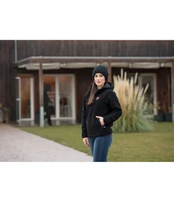 RANCH-X Sweat à capuche en sherpa Cassy noir Best
