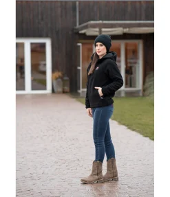 RANCH-X Sweat à capuche en sherpa Cassy noir Best