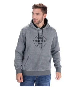 STONEDEEK Sweat à capuche homme Tom carbone Discount