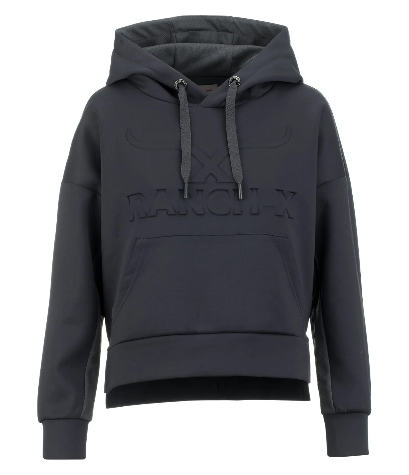 RANCH-X Sweat à capuche mesh Rea anthracite Outlet