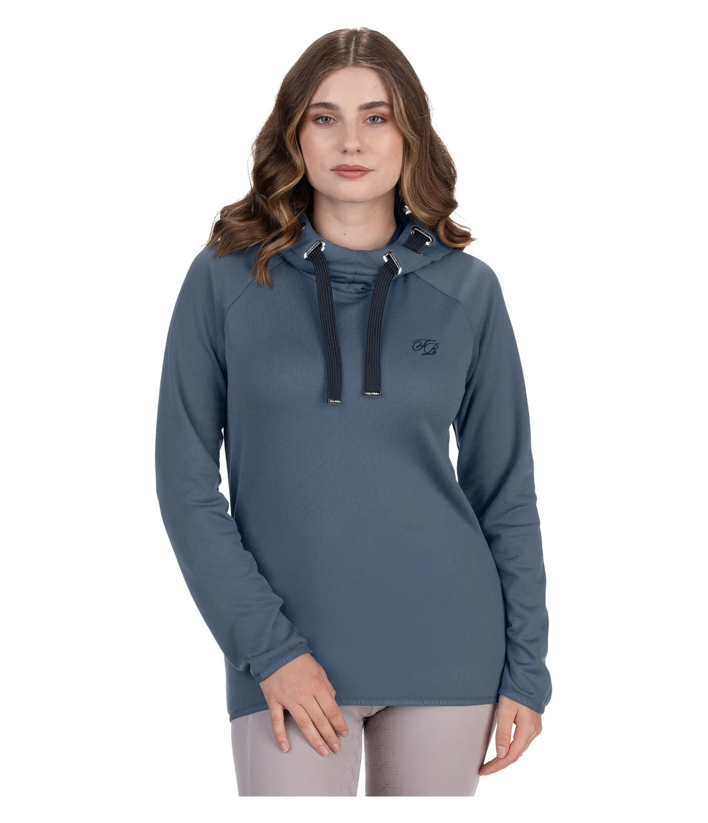 Felix Bühler Sweat à capuche stretch Performance Jill bleu fumée Clearance