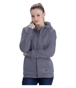 RANCH-X Sweat à capuche zippé Josiah bleu arctique New