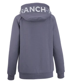 RANCH-X Sweat à capuche zippé Josiah bleu arctique New