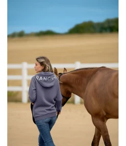 RANCH-X Sweat à capuche zippé Josiah bleu arctique New