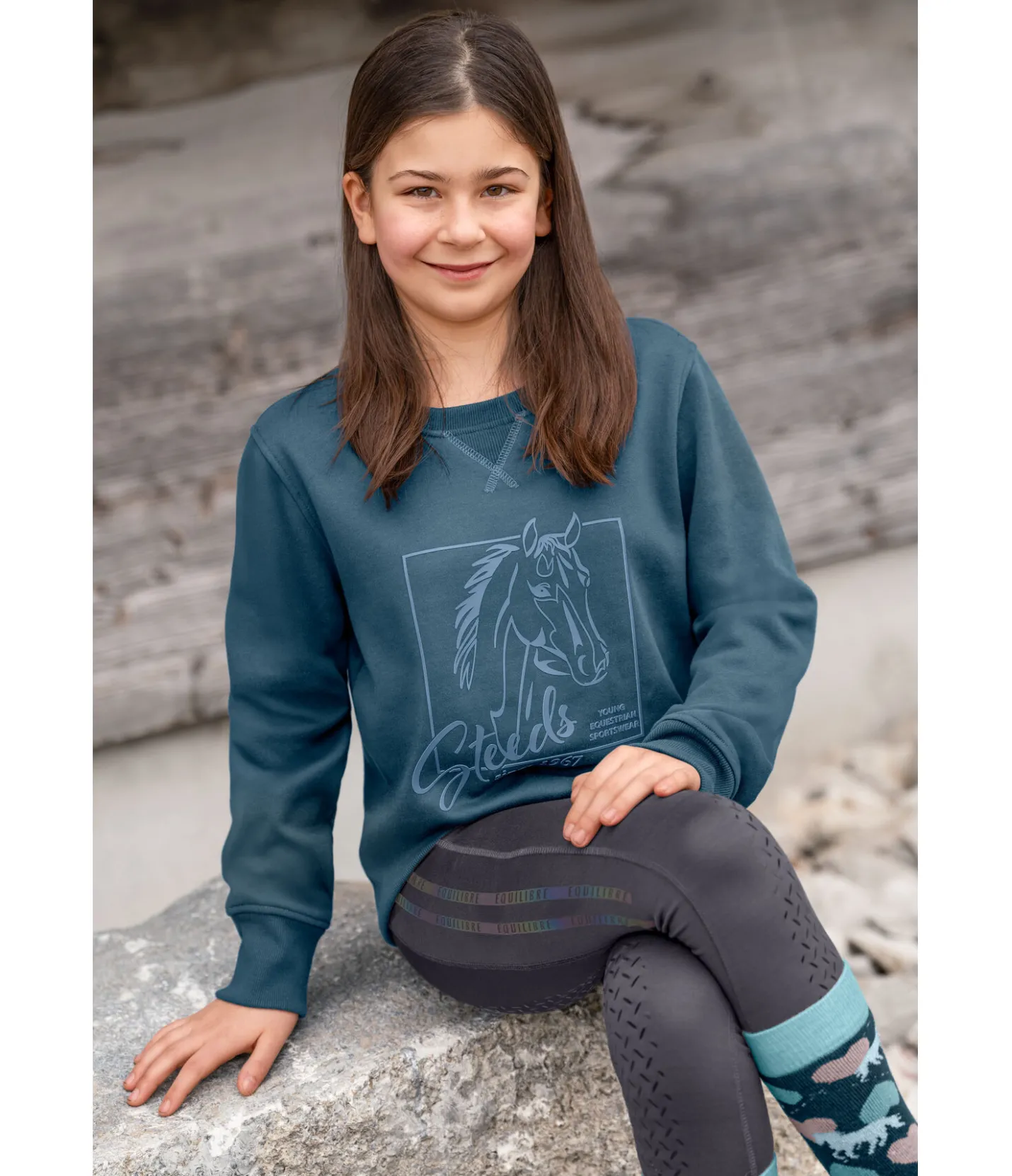 STEEDS Sweat enfant Sora II bleu sarcelle Clearance