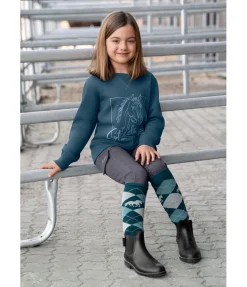 STEEDS Sweat enfant Sora II bleu sarcelle Clearance