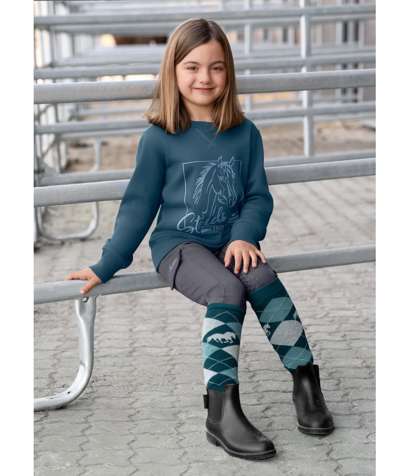 STEEDS Sweat enfant Sora II bleu sarcelle Clearance