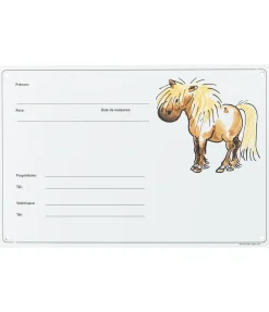 Kramer Tableau d'écurie illustré Poney New