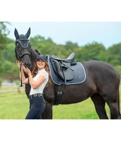 SHOWMASTER Tapis de selle Basic denim clair Online