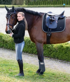 SHOWMASTER Tapis de selle Basic navy
