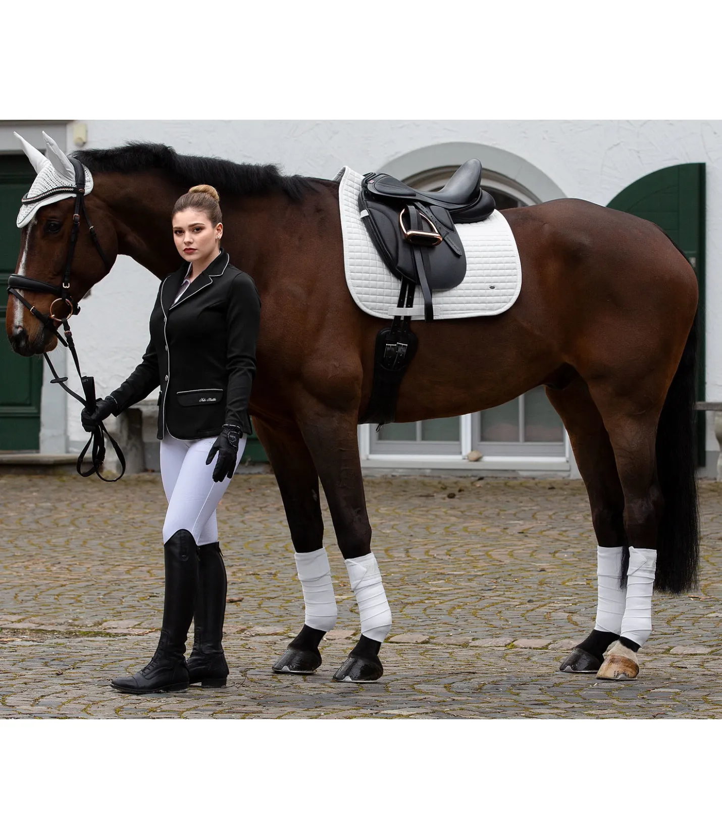 SHOWMASTER Tapis de selle Basic blanc Online