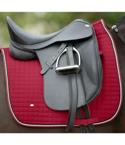 SHOWMASTER Tapis de selle Basic cerise Clearance