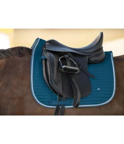 SHOWMASTER Tapis de selle Basic bleu océan Discount