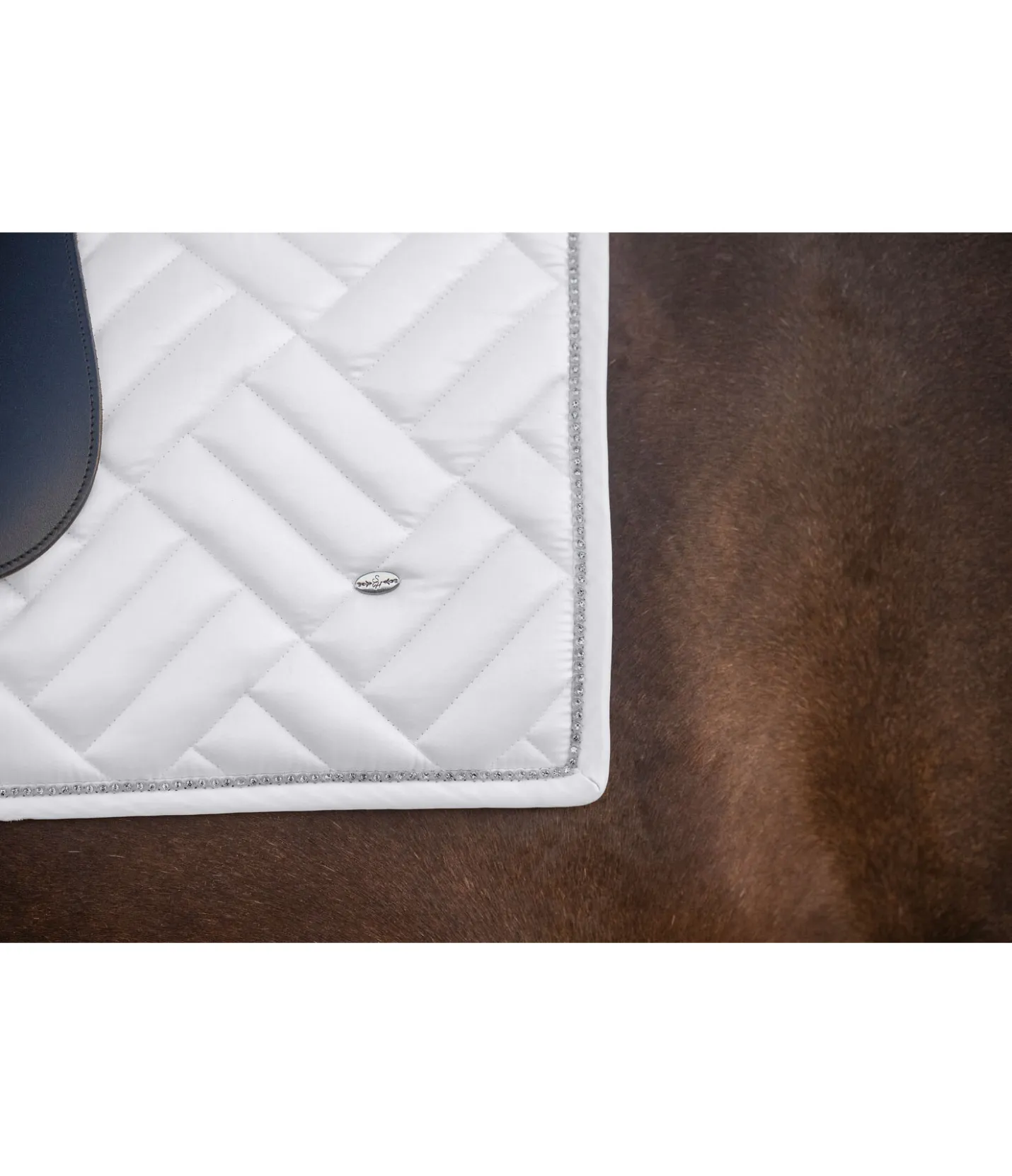 SHOWMASTER Tapis de selle Brillant blanc Hot