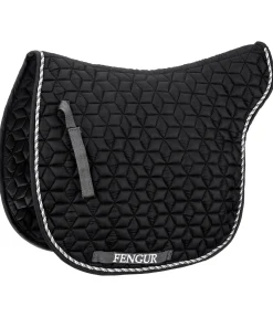 FENGUR Tapis de selle Elida noir profond