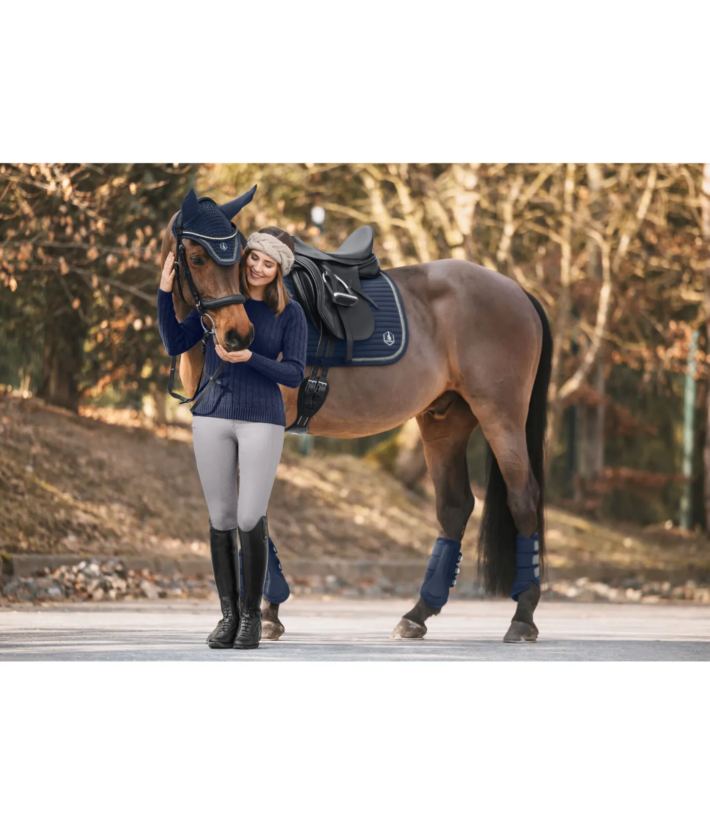 Felix Bühler Tapis de selle Glitter navy Sale