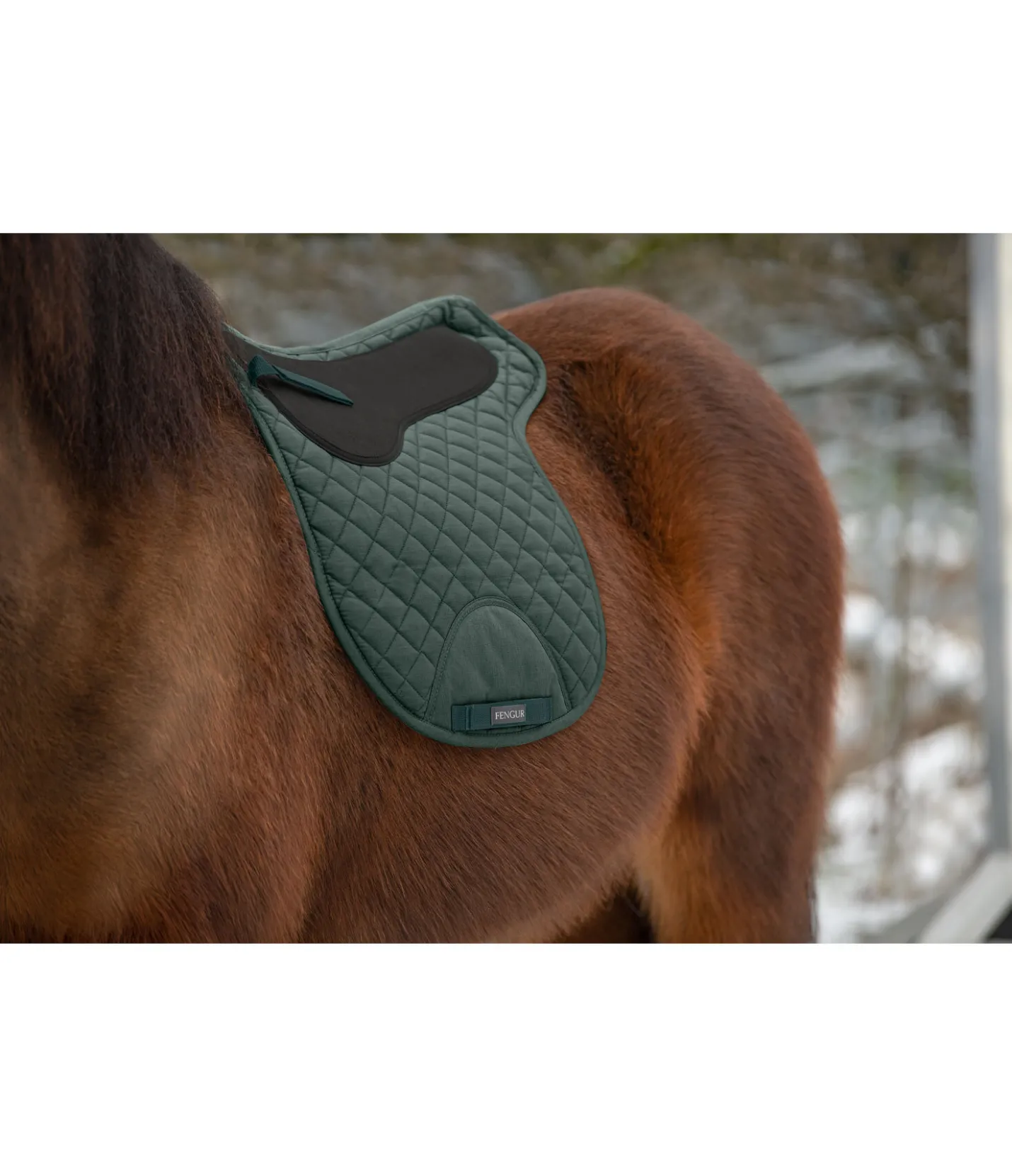 FENGUR Tapis de selle Héla vert foncé Sale