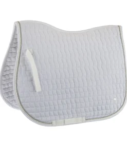 SHOWMASTER Tapis de selle en coton Basic Deluxe blanc Best