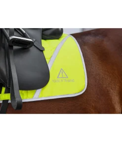 STEEDS Tapis de selle réfléchissant Neon Bright jaune Outlet