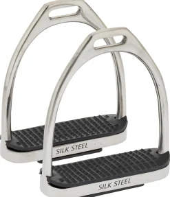 SILK STEEL Étriers en acier affiné argenté Clearance