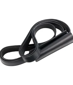 SHOWMASTER Étrivières pour selles en fourrure d'agneau noir New