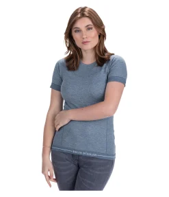 Felix Bühler T-shirt à manches courtes sans coutures Tanja bleu fumée New