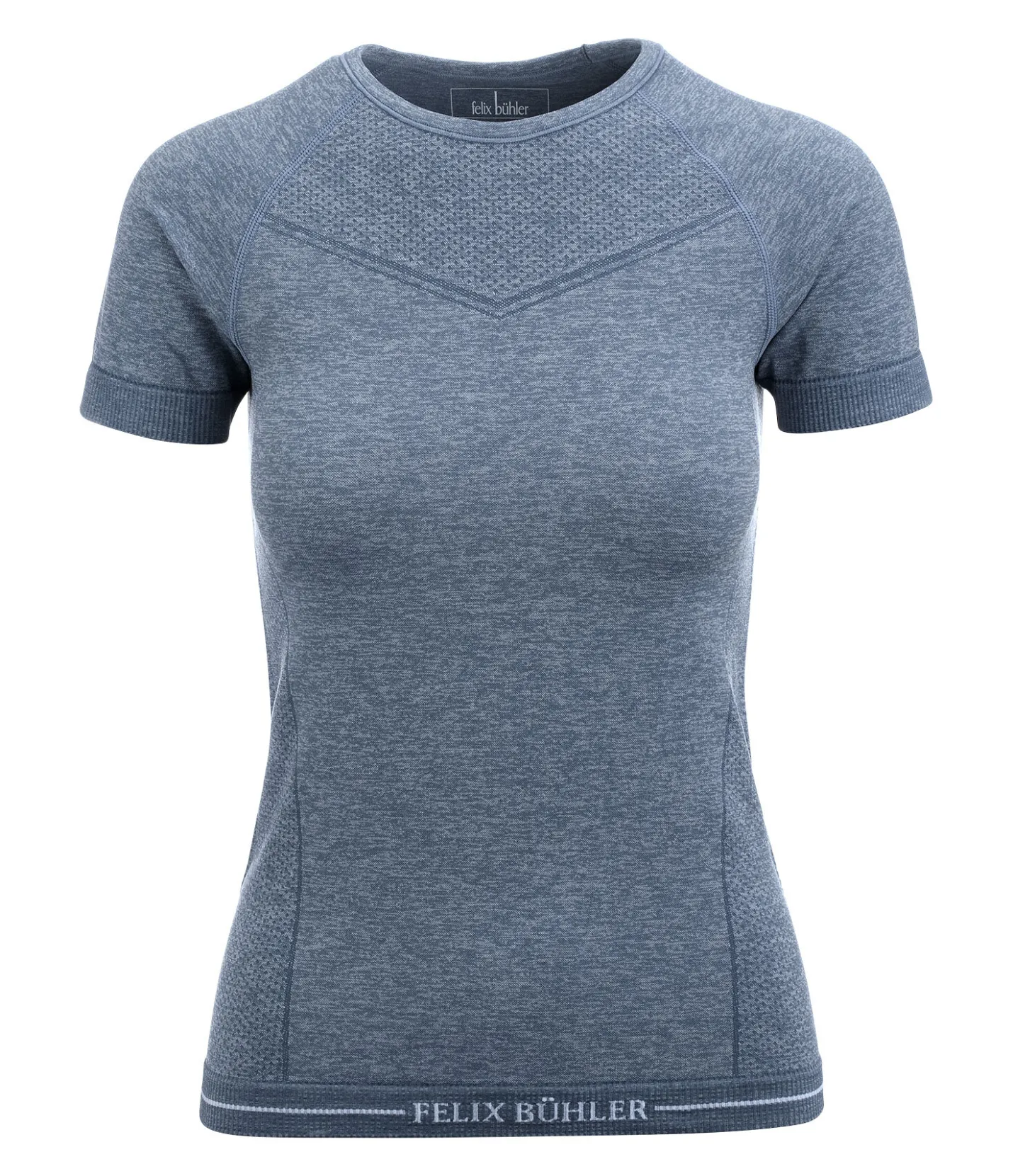 Felix Bühler T-shirt à manches courtes sans coutures Tanja bleu fumée New
