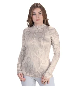 Felix Bühler T-shirt à manches longues en stretch Performance Neyla champagne Online