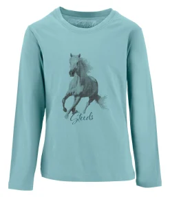 STEEDS T-shirt à manches longues enfant Chris bleu atlantique Discount