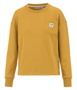 TWIN OAKS T-shirt à manches longues en coton Sooke miel doré