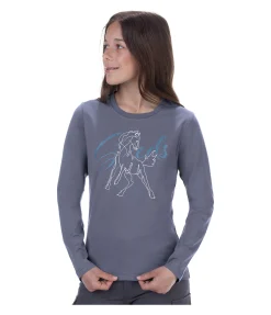 STEEDS T-shirt à manches longues enfant Sissi bleu arctique New
