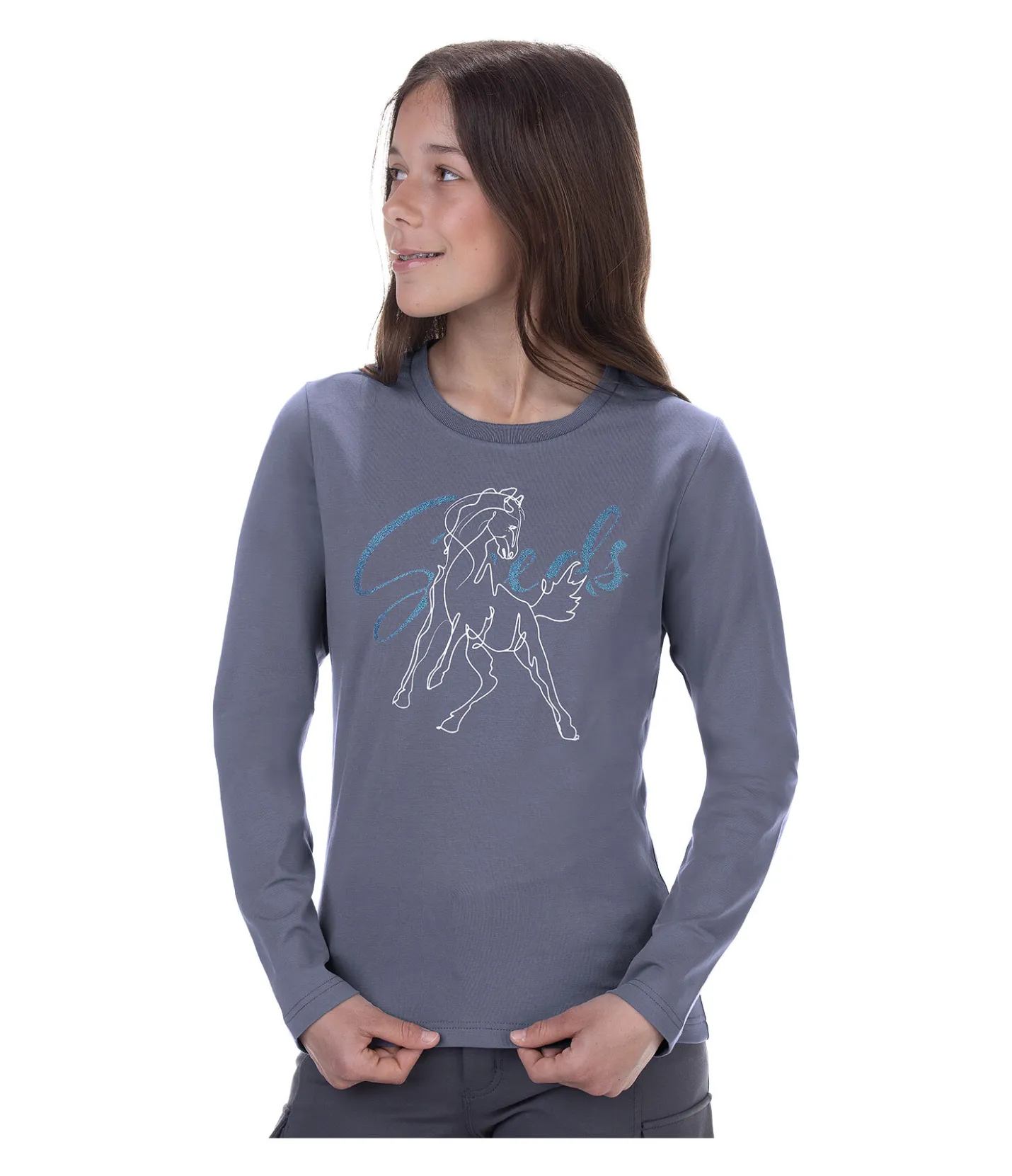 STEEDS T-shirt à manches longues enfant Sissi bleu arctique New