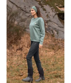 TWIN OAKS T-shirt à manches longues en coton Sooke matcha foncé Clearance
