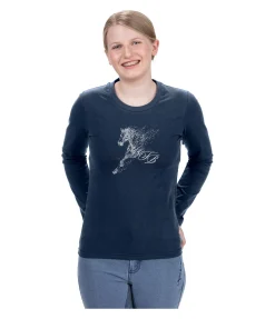Felix Bühler T-shirt à manches longues enfant Dana navy