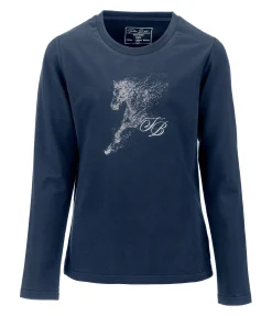 Felix Bühler T-shirt à manches longues enfant Dana navy