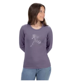 Felix Bühler T-shirt à manches longues enfant Dana pourpre Sale
