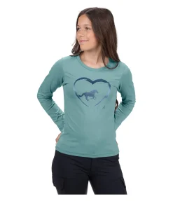 STEEDS T-shirt à manches longues enfant Hearty bleu atlantique
