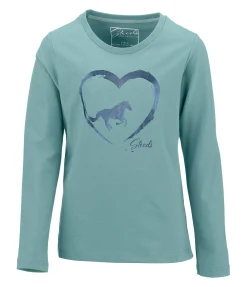 STEEDS T-shirt à manches longues enfant Hearty bleu atlantique