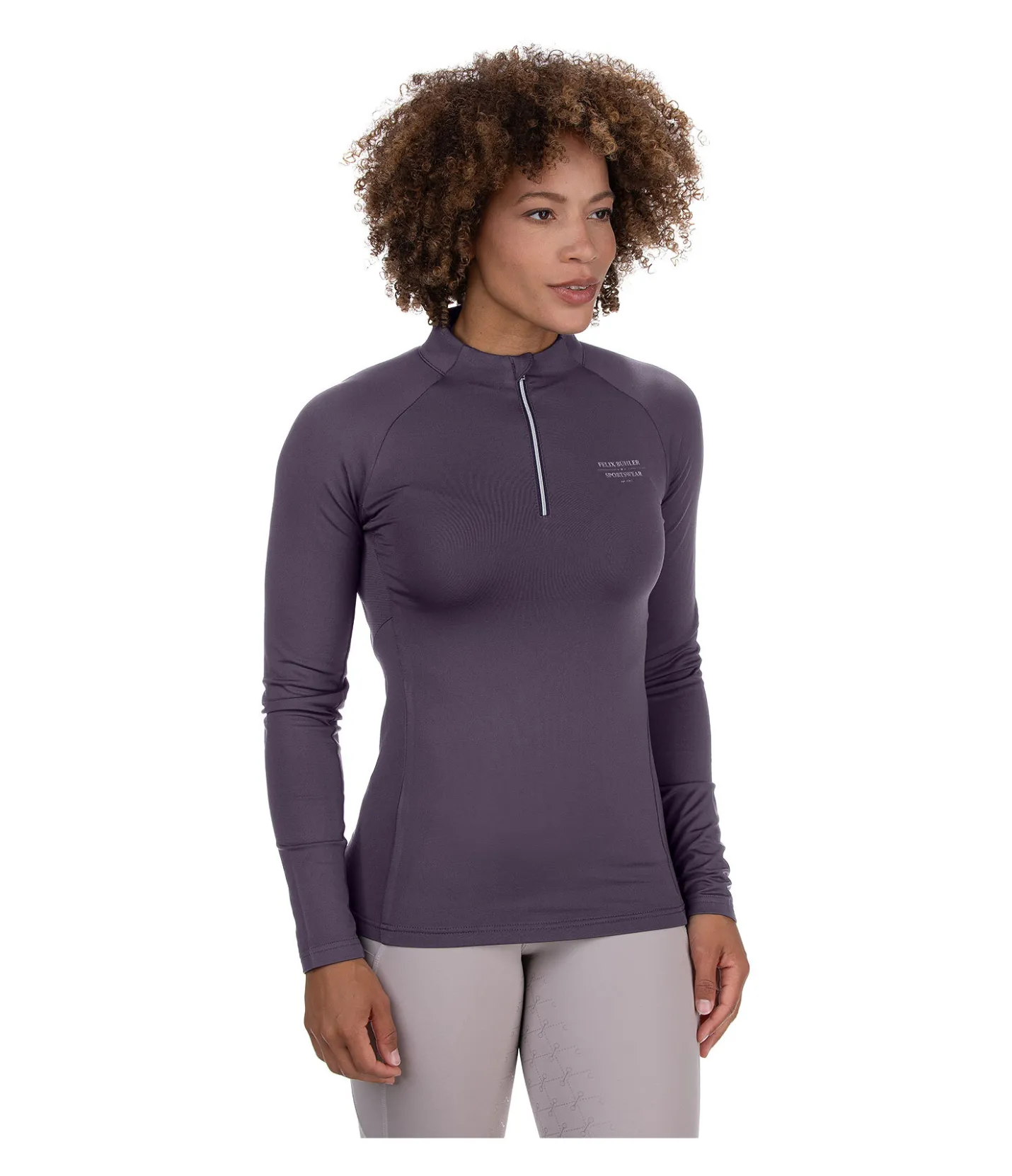 Felix Bühler T-shirt à manches longues stretch Performance Zoe violet foncé Best